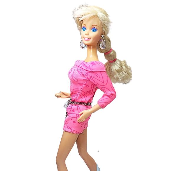 1992 Vintage Redressed Earring Magic Barbie W/Cool Boots - Picture 3 of 11